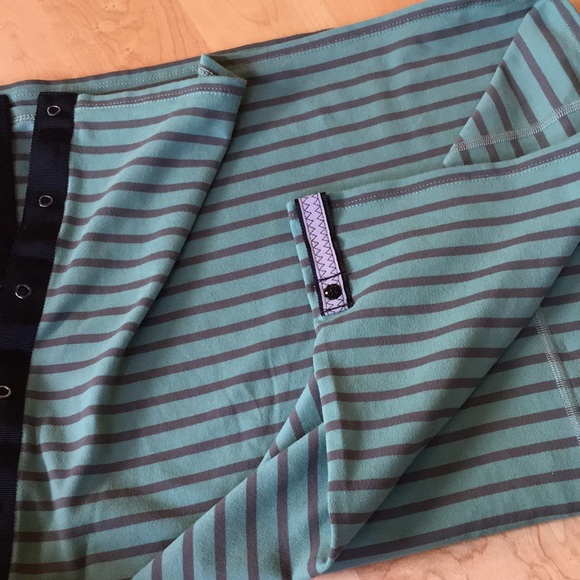 Lululemon Vinyasa Scarf *Rulu Deenie Stripe Desert Olive Fatigue Green - Picture 6 of 6